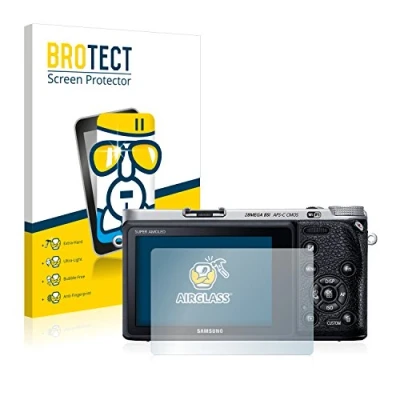 Abbildung von BROTECT Schutzglas für Samsung NX500 Schutzfolie Panzer Folie Glas [Extrem Kratzfest 9H, Anti Fingerprint, Ultra Transparent]
