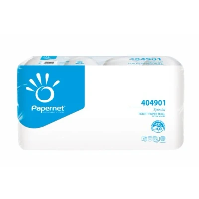 Abbildung von Papernet Toilettenpapier 404901 3 lagig 250 Blatt weiß 8 Rollen