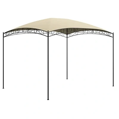 Abbildung von vidaXL Pavillon Gartenzelt Partyzelt Sonnenschutz Festzelt Pergola Überdachung Gartenpavillon Bierzelt Terrasse 3x4x2,65m Creme 180g/m²