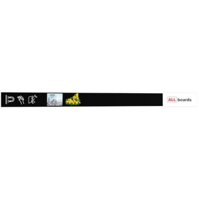 Abbildung von ALLboards Rahmenloses SLIMboard Kreideoberfläche 100x6 cm + GRATIS