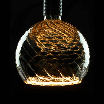 Abbildung von SEGULA LED Leuchtmittel Floating Globe 200 twisted smokey grau, E27, 1 St., Extra Warmweiß, 6W, CRI &gt;85, dimmbar