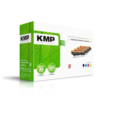 Abbildung von KMP Toner B T58V schwarz, cyan, magenta, gelb kompatibel zu brother TN 242BK/TN 246CMY, 4er Set
