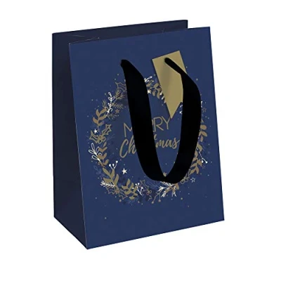 Abbildung von Clairefontaine X 29133 3C Geschenktüte M, 21,5x10,2x25,3 cm, 210g, elegant und praktisch, 1 Stück, Nacht mit Sternen