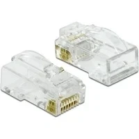 Abbildung von RJ 45 Crimp+Cut+Curve Stecker Cat.6 UTP, Steckdose