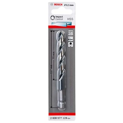 Abbildung von Bosch Accessories 2608577129 Metall Spiralbohrer 8.50 mm Gesamtlänge 117 1 St.