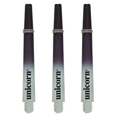 Abbildung von Unicorn Two Tone Shafts Gripper3 Zweifarbiger, geformte Schäfte Schwarz/Weiß, mittelgroßes kleines Gewinde, Medium 44.2 mm