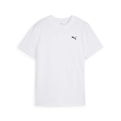 Abbildung von Puma WARDROBE ESS T Shirt Teenager Für Herren Damen Kinder Mit Logo Print White Größe: 9 10Y