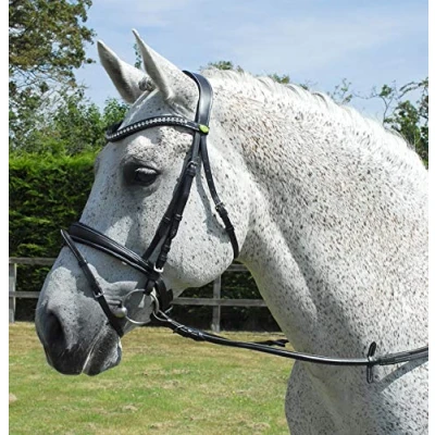 Abbildung von Rhinegold 0 Anatomic Bridle Extra Full Havana Trense, Kaltblut/Warmblut extragroß