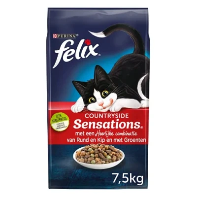 Abbildung von Felix Countryside Sensations Rind&amp;Huhn&amp;Gemse Katzenfutter 7.5 kg...
