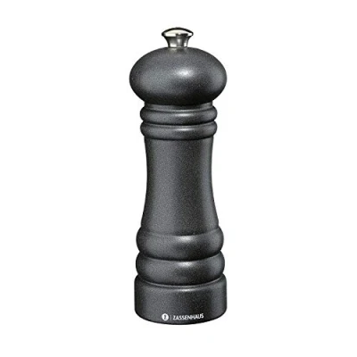 Abbildung von Zassenhaus Pfeffermühle BERLIN 18cm Buche Gusseisen Optik original Keramikmahlwerk made in Germany für getrocknete Gewürze geeignet Gewürzmühle Geschenkidee Küchenhelfer