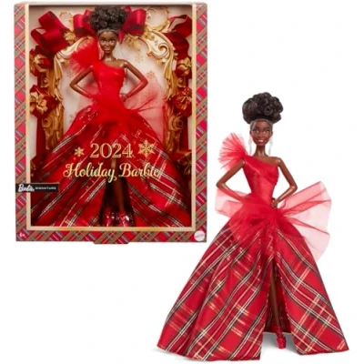 Abbildung von Barbie Anziehpuppe Holiday 2024 HRM62 Mattel Signature Puppe Sammelpuppe