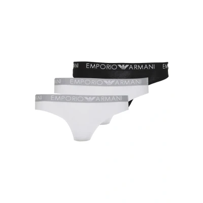 Abbildung von Emporio Armani Slip Damen Brazilian Briefs 2er Pack Slips, Stretch