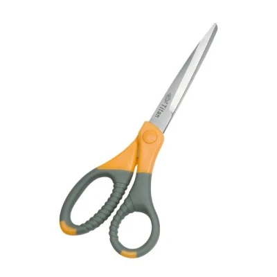 Abbildung von Wedo 9857 Schere (Edelstahl Titan Plus, 7 Zoll (17,7 cm)) grau/gelb