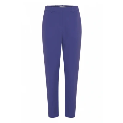 Abbildung von b.young Danta Pants CROP Stoffhose, Damen, Größe: 34, Orient blue