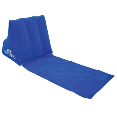 Abbildung von Oliphant Lazy Wedge Strandliege mit aufblasbarer Rückenlehne in blau