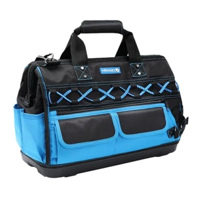 Abbildung von HÖGERT TECHNIK Werkzeugtasche, Professionelle Multifunktions Wasserdichte Werkzeugtaschen, Tool Bag aus 600D Polyester, Werkzeug Tasche mit 14 Außentaschen und 11 Innentaschen (50x25x36cm)