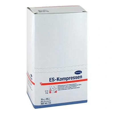 Abbildung von Es kompressen Steril 10x20 cm 8fach 25X2 St
