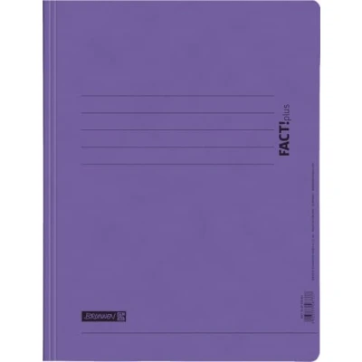 Abbildung von BRUNNEN Hefter FACT!plus Schnellhefter violett A4 Pappe Karton 375g/m² 10 2010660, Schnellheft Mechanik, mit Amtsheftung