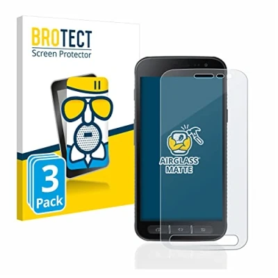 Abbildung von BROTECT Entspiegelungs Schutzglas für Samsung Galaxy XCover 4s (3 Stück) Schutz Folie Panzerfolie Glas Matt [Extrem Kratzfest 9H, Anti Reflex]