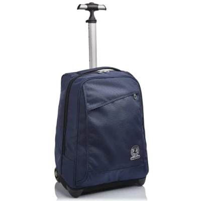 Abbildung von Invicta Trolley BENIN SOLID, 2 in 1, Schulranzen mit Rollen, Rucksack Trolleyfunktion für Schule, Reisen, Mädchen&amp;Jungen, aus nachhaltigem Stoff