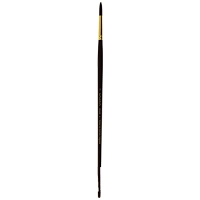 Abbildung von Winsor &amp; Newton 5730008 Galeria Acrylpinsel, aus Synthetikfasern, ideale Kontrolle für dickere Farbaufträge, langer Stiel, Rundpinsel Nr.8,4,9mm