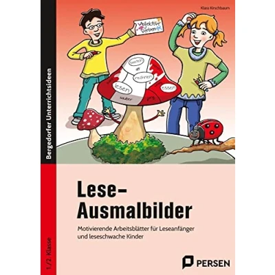 Abbildung von Lese Ausmalbilder: Motivierende Arbeitsblätter für Leseanfänger und leseschwache Kinder (1. 2. Klasse)