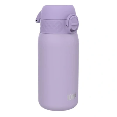 Abbildung von Ion8 Isolierte Edelstahl Trinkflasche, 320 ml, Auslaufsicher, Einhandöffnung, Sichere Verriegelung, Spülmaschinenfest, Klappdeckel, Tragegriff, Leicht zu Reinigen, Langlebig &amp; Kratzfest, Lila