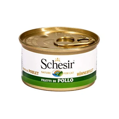 Abbildung von Schesir Cat Jelly Hühnerfilet, Katzenfutter nass in Gelee, 24 Dosen x 85 g