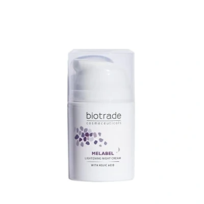 Abbildung von Melabel Aufhellende Nachtcreme 50ml hellt dunkle Flecken auf der Haut sanftes Peeling von Biotrade