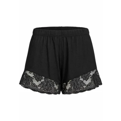 Abbildung von Erlich Textil MIT Spitze Greta Nachtwäsche Hose, Damen, Größe: 44, Schwarz