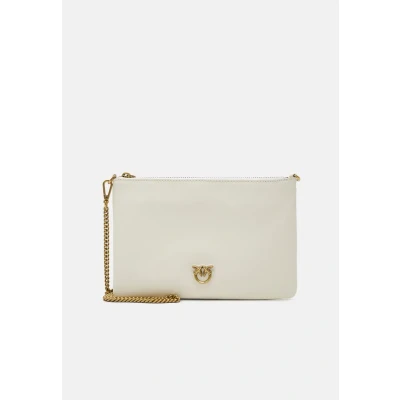 Abbildung von Pinko FLAT Classic Clutch, Damen, Größe: One Size, White