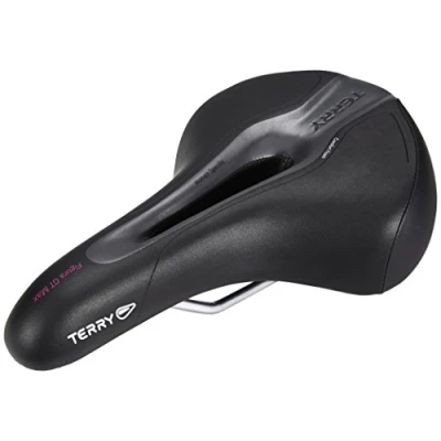 Abbildung von Terry Figura GT Max Woman Sattel mit CrMo Gestell und WeatherMax Dura Silk Obermaterial in der Farbe Schwarz, Sitzbreite: 12cm 15cm, 423 006 07
