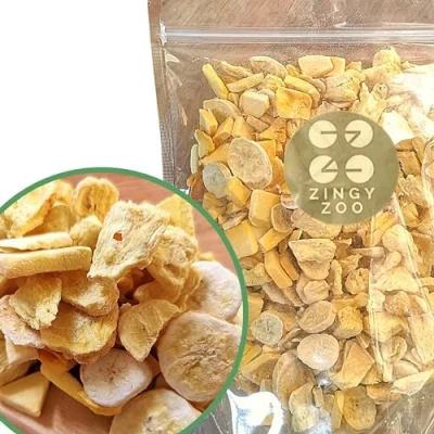 Abbildung von Gefriergetrocknete Früchte Tropische Fruchtmischung XL 350g Ananas Mango Bananen Trockenfrüchte Mix Freeze Dried Fruit Pineapple Banana Mixed ZingyZoo