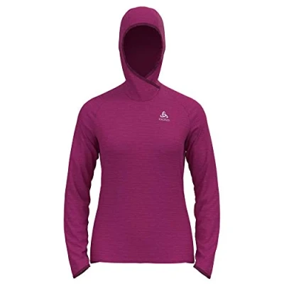 Abbildung von Odlo Damen Laufhoody RUN EASY WARM, festival fuchsia melange, XS