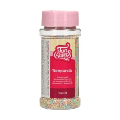 Abbildung von FunCakes Nonpareils Pastel: Kuchenstreusel, toller Geschmack, perfekt zum Dekorieren von Kuchen, Streusel. 80g.