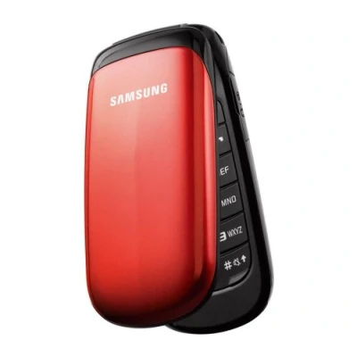 Abbildung von Samsung E1150i Klapphandy 3,6 cm (1,43 Zoll) Display ruby red