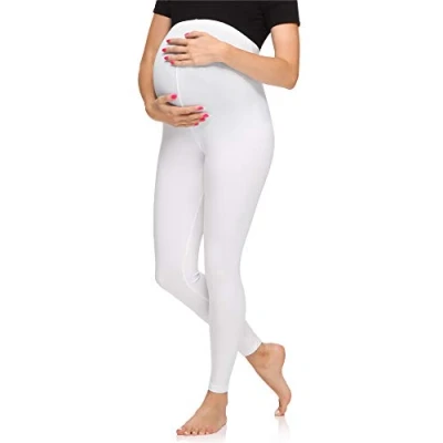 Abbildung von Merry Style Umstandsleggings Damen Lange Umstandshose aus Viskose MS10 297 (1 tlg) elastischer Bund