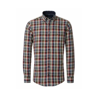 Abbildung von Casamoda Comfort FIT Hemd orange, Herren, Größe: 3XL, Orange