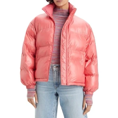 Abbildung von Levi&#039;s Retro Puffer Winterjacke, Damen, Größe: Large, Italian rose