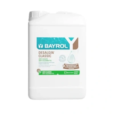 Abbildung von BAYROL Desalgin CLASSIC 3L, Algenmittel Pool flüssig, Algenverhüter, Mittel gegen Algen im Wirkt die häufigsten Algenarten. Enthält Klareffekt Algizid für ohne Kupfersulfat