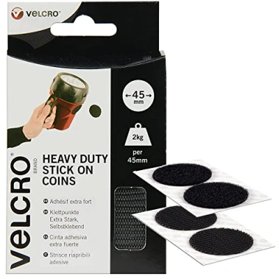 Abbildung von Velcro VEL EC60248, Schwarz, 45 mm, 6 Stück(e), Box