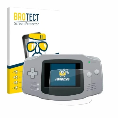 Abbildung von BROTECT Schutzglas für Nintendo Gameboy Advance GBA Schutzfolie Panzer Folie Glas [Extrem Kratzfest 9H, Anti Fingerprint, Ultra Transparent]