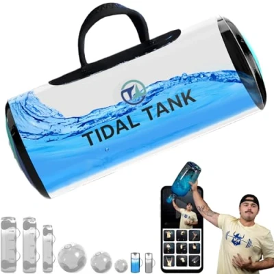 Abbildung von Tidal Tank Original Aqua Bag Kettlebell für Krafttraining mit Wassergewichtstraining Ultimatives Rumpf und Gleichgewichtstraining Tragbare Trainings Fitnessgeräte Bis zu 3kg
