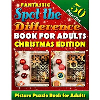 Abbildung von Fantastic Spot the Difference Book for Adults: Christmas Edition. Picture Puzzle Books What&#039;s Different Activity Book. Find Adults