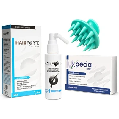 Abbildung von Anti Haarverlust Set. Xpecia + Hair Forte DHT Blocker Growth Kit Männer