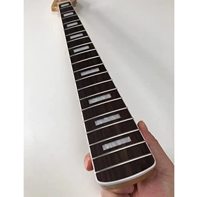 Abbildung von 5 Saiten Gitarre Bass Hals Ahorn 20 Bünde 86,4 cm Block Inlay Palisander Griffbrett glänzend