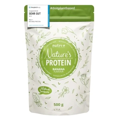 Abbildung von nutri+ Natures Protein Eiweißpulver ohne Süßstoff Pulver, 1 er