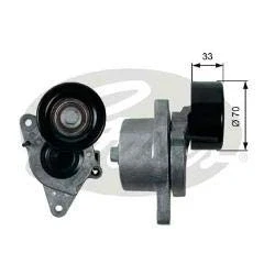 Abbildung von GATES T39170 Spannrolle FleetRunner Micro V Stretch Fit NISSAN: NP300 Navara Pickup, Pathfinder 3, Pritsche / Fahrgestell