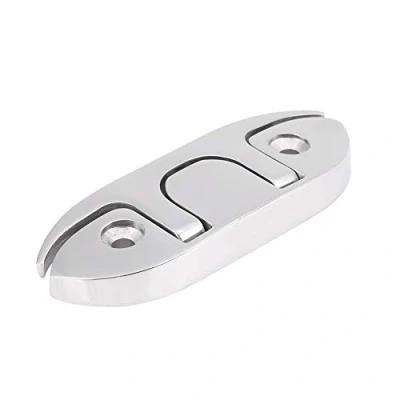 Abbildung von Nikou Bootsklampe Marine Boat Flip Up 4 1/2&quot;Klapplampe Klapp Klampe Dock aus Edelstahl mit Befestigungselementen für Boot, Kajak und