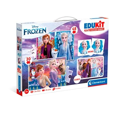 Abbildung von Clementoni Edukit Die Eiskönigin Puzzles 4 in 1